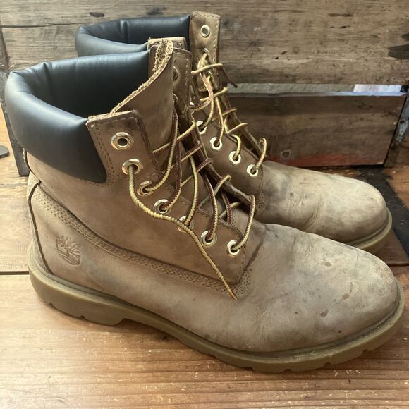 Timberland Boots Mens 9.5 W Premium 6” Wheat Nubuck Waterproof 18094 Leather main image 6